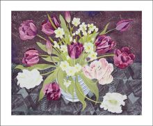 Sandler Mug with Tulips and Narcissi by Angie Lewin