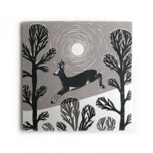 Deer By Folded Forest