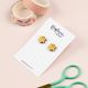 March - Daffodil Wooden Birth Flower Earrings DaphneRosa