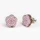 January - Carnation Wooden Birth Flower Earrings  DaphneRosa