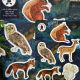 Set of Wildlife Inspired Gift Tags and Sticker Set. Clare O'Neill