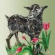 Spring Lamb Birch Plywood Decoration by Clare O Neill