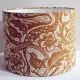 Ochre Handmade Drum Lampshade in St Jude's Wren fabric by Mark Hearld 