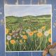 Hare and Dandelion Square Poster Print By Driftwood Designs