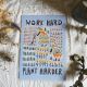 'work Hard Plant Harder' A3 Print Unframed By Rebecca Joy