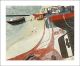 Fishing Boats on Hastings Beach Linocut by Melvyn Evans