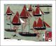 The Whitstable Oyster Fleet Linocut by Melvyn Evans 