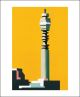 Telecom Yellow
linocut by Paul Catherall