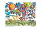 Balloons over the countryside by Sue Scullard