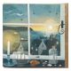 Fishing Village Window By Holly Astle